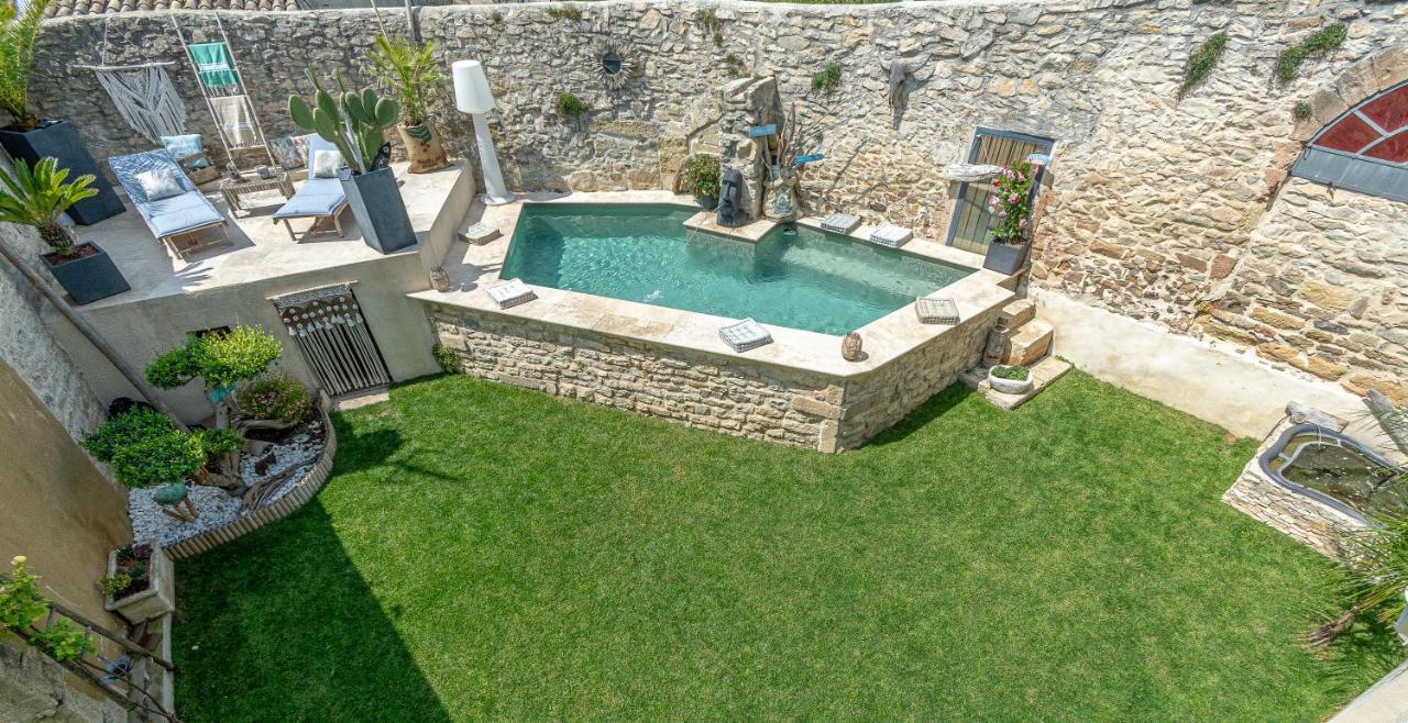 Le Baratier - Demeure De Charme Sauna & Piscine Calvisson Kültér fotó